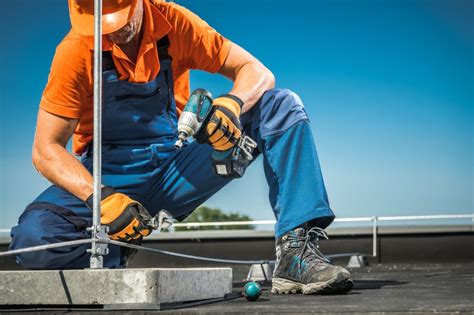 installing lightning rods on roof